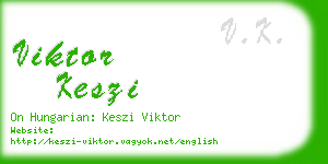 viktor keszi business card